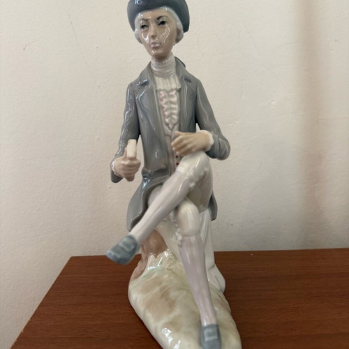 Porcelain handmade decoration like new, height 23 cm