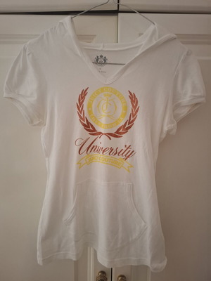 Juicy Couture T-shirt white, like new, size 152 cm for 12 years