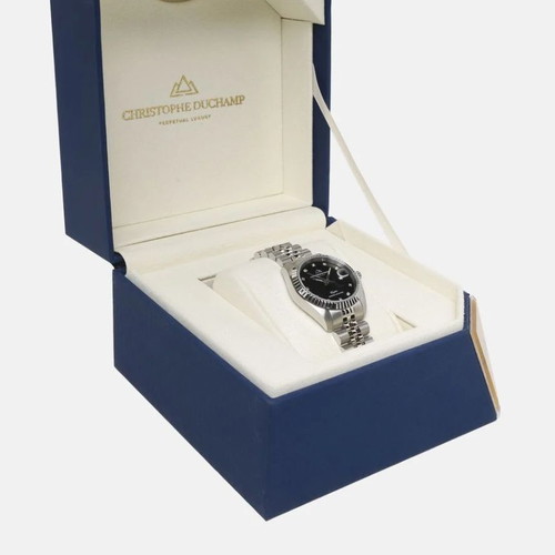 Christopher Duchamp Elysees Diamond Watch New, Silver