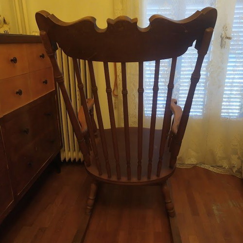 Wooden rocking chair