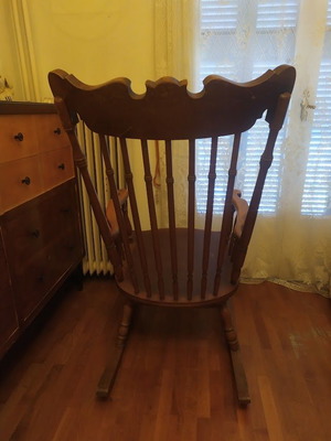 Wooden rocking chair