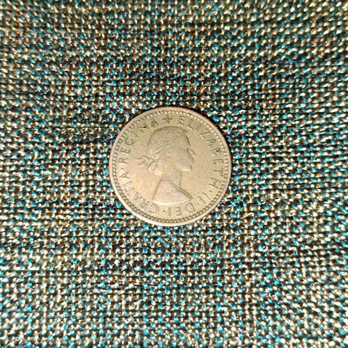 England 6 Pence Coin used