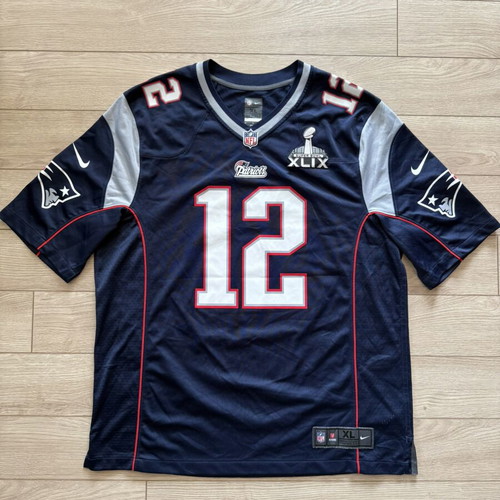 Nike NFL Tom Brady #12 Patriots Super Bowl XLIX Jersey XL