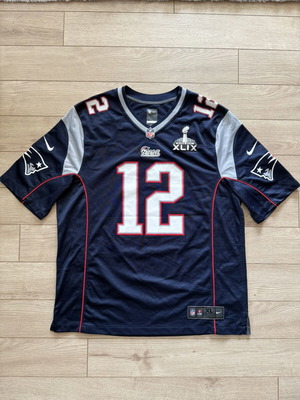 Nike NFL Tom Brady #12 Patriots Super Bowl XLIX Jersey XL