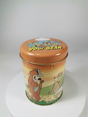 Vintage συλλεκτικό μεταλλικό κουτί Yogi Bear Hanna-Barbera 1998 μεταχειρισμένο