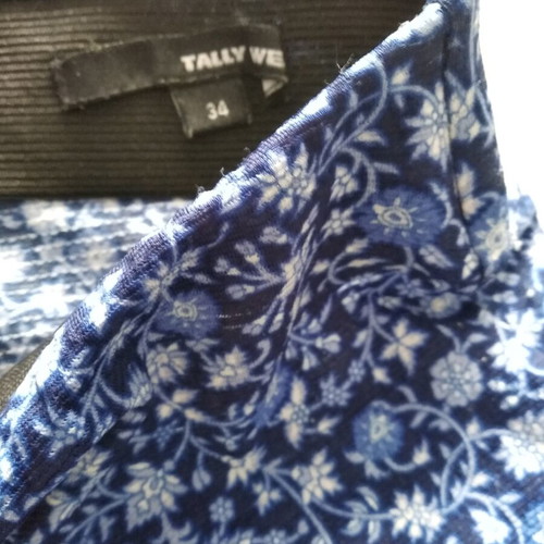 Tally Weijl blue floral palazzo pants with elastic waist, XS
