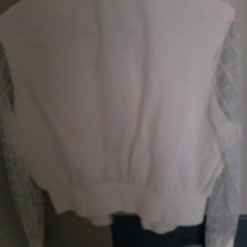 Jacket with transparent sleeves like new, white size M