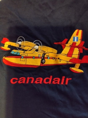 T-Shirt men's 2XL new with fabric CanadAir embroidery