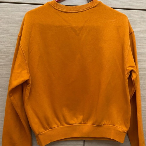H&M sweatshirt orange size S new cotton