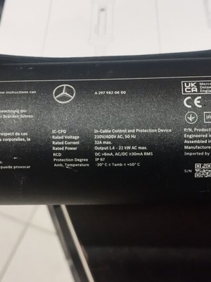 Mercedes-Benz Portable Charger for Electric and Plug-in Hybrid Vehicles like new
