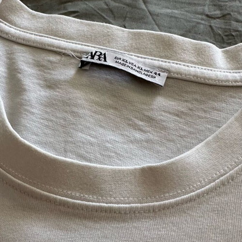 Zara T-shirt white XL used men's