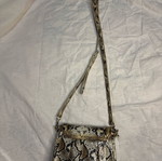Rocco Barocco crossbody bag with snake print, new, black and gray