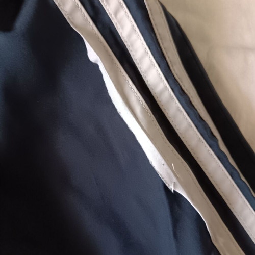 Adidas men's sportswear jacket used, white and blue, large to XL