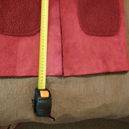Women's jacket used, warm terracotta with orange tone