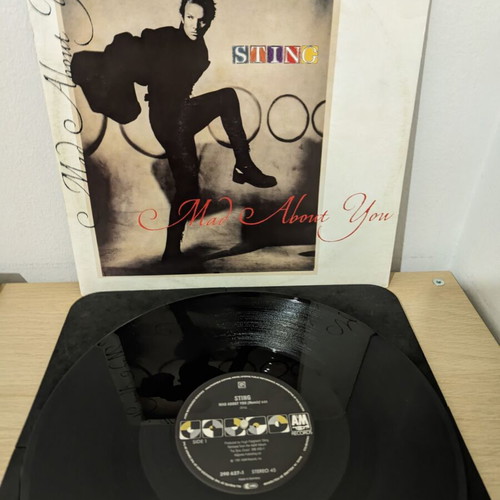 Sting Mad About You 12" vinyl record used, rock