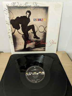 Sting Mad About You 12" vinyl record used, rock