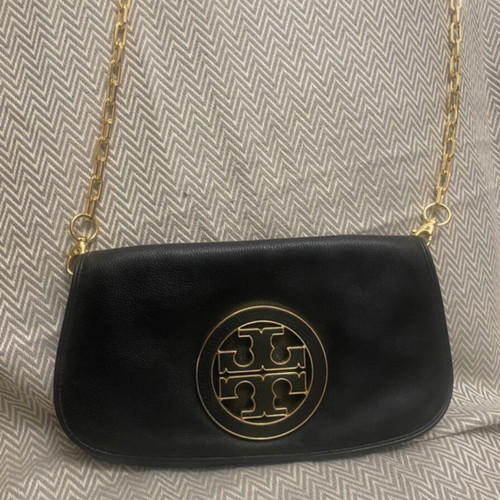 Tory Burch Black Leather Crossbody with Gold Logo $_57.JPG?set_id=880000500F main image 3