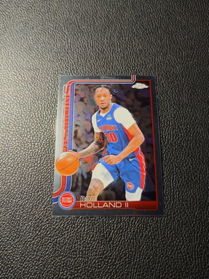 2025 Topps Chrome Ron Holland II Detroit Pistons card like new