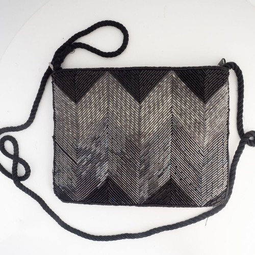 Vintage Beaded Evening Shoulder Bag μεταχειρισμένη