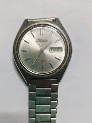 Ρολόι Seiko 5 Actus μεταχειρισμένο, ανδρικό, vintage 70s ασημί