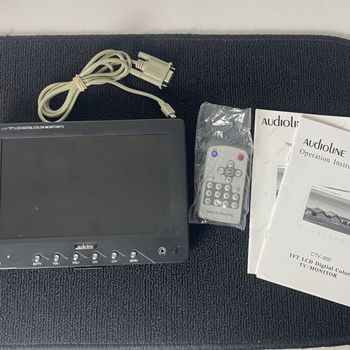 AudioLine CTV-930 Portable 9.2” TFT LCD Digital Color Monitor TV used