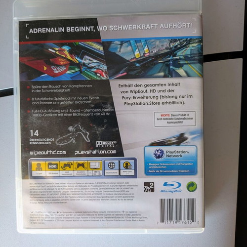 Wipeout HD Fury PS3 game