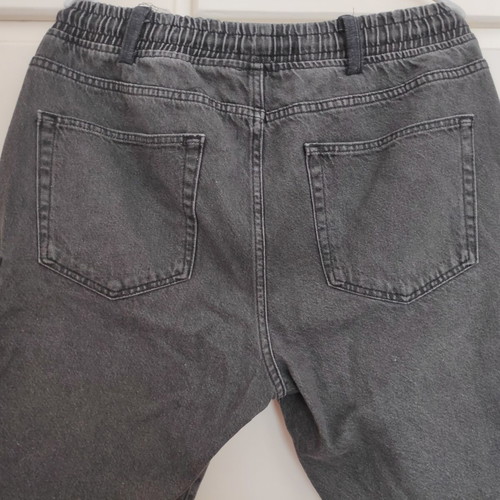 Denim cargo shorts XL black and grey like new