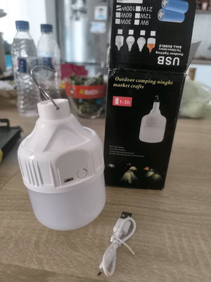 Εξωτερική λάμπα camping με USB και 3 ρυθμίσεις φωτισμού νέα