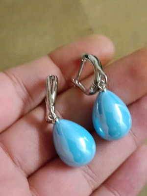 Women's lightweight stainless steel teardrop earrings new