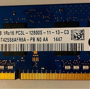 Μνήμη Ram SK Hynix DDR3L 2GB 12800s