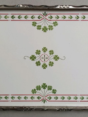 Old traditional porcelain tray