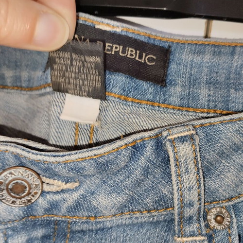 Banana Republic jeans used, size 6, gray-blue