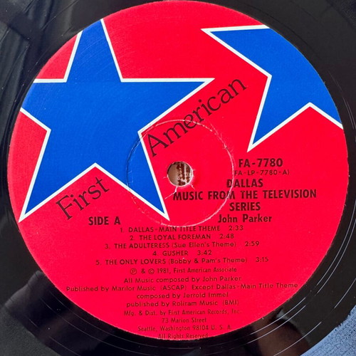 Dallas TV Soundtrack LP near mint, pop