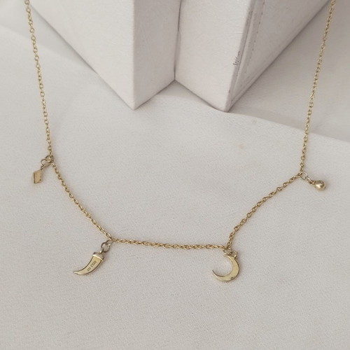 Silver necklace 925 Jools gold plated silver like new, length 40cm