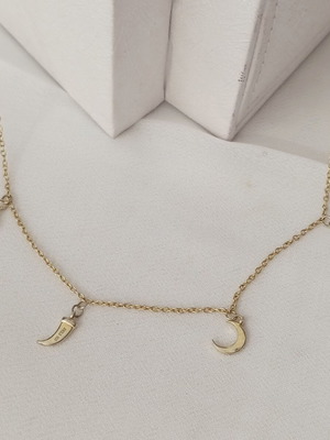 Silver necklace 925 Jools gold plated silver like new, length 40cm