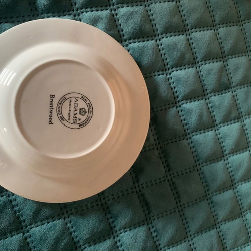 Brentwood ashtray like new with blue pattern