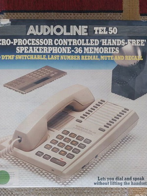 Τηλέφωνο Audioline Tel 50 καινούργιο, μπεζ, ενσύρματο