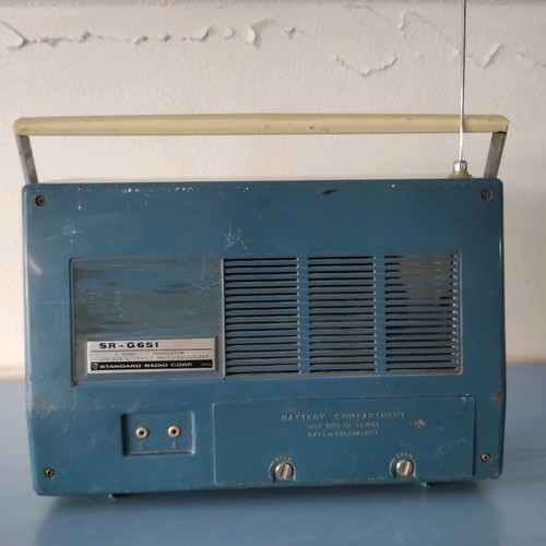 Standard all transistor Japanese radio used, functional
