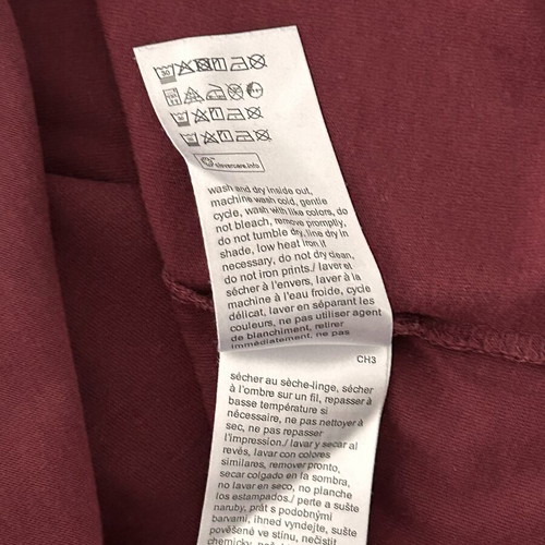 Calvin Klein print T-shirt used, bordeaux, size L