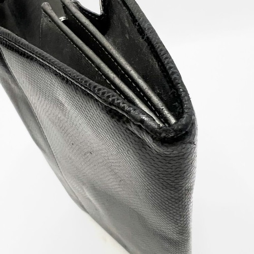 Montblanc black leather wallet used