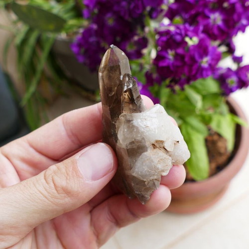 Smoky quartz natural raw crystal from Madagascar new 81.3 g
