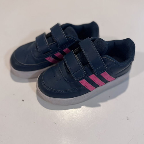 Adidas kids' sneakers size 23, like new, blue and pink