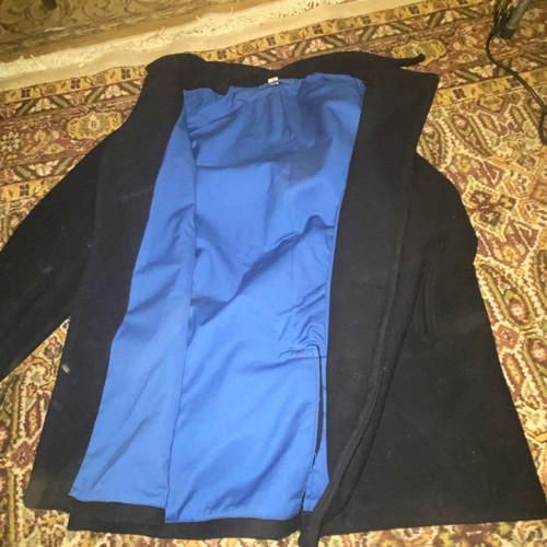 Navy coat authentic with collectible buttons from 1998