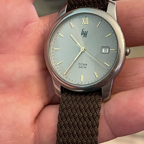 Men's titanium watch used