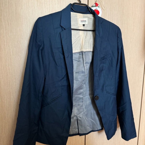 Bershka blazer blue like new, fitted