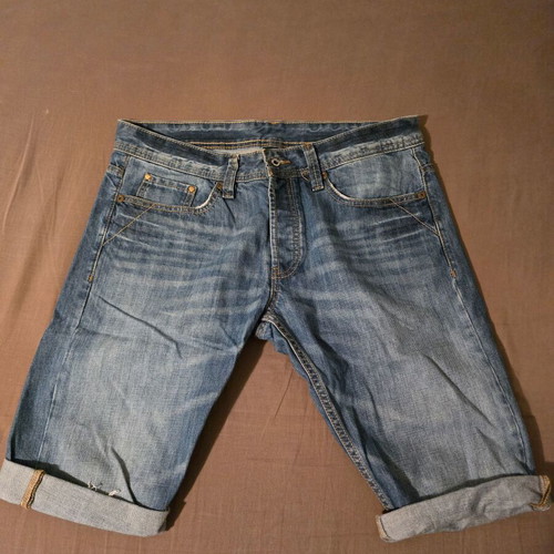 Men's Jean bermuda shorts used, pack of 4, waist size 44cm