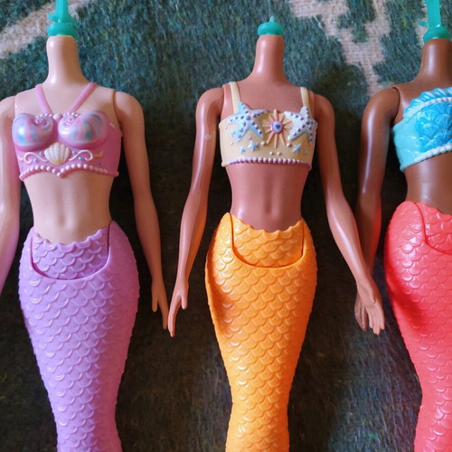 Barbie bodies and doll like new, 4 bodies, 3 mermaids, 1 Fashionista