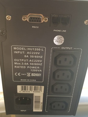 Hantol Technology UPS model HU1200-L like new