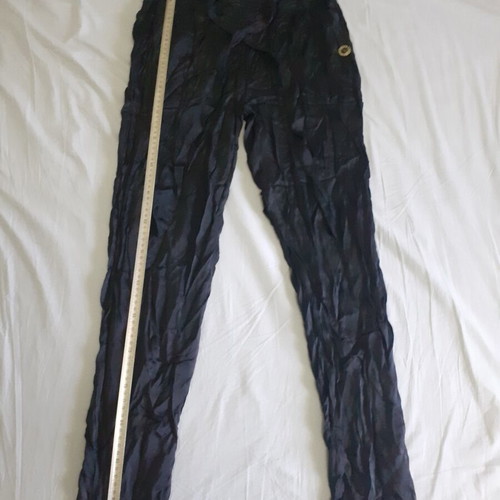 Lynne White satin women's pants used, black, size 38