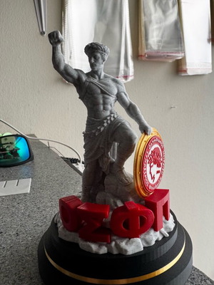 Olympiakos Statue with NFC on Shield like new, official replica